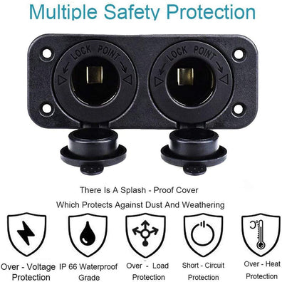DS5-1011/1011 Dual Cigarette Socket Panel